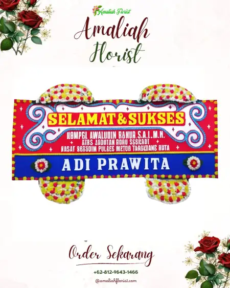 Papan Bunga Ucapan Selamat Keprabon